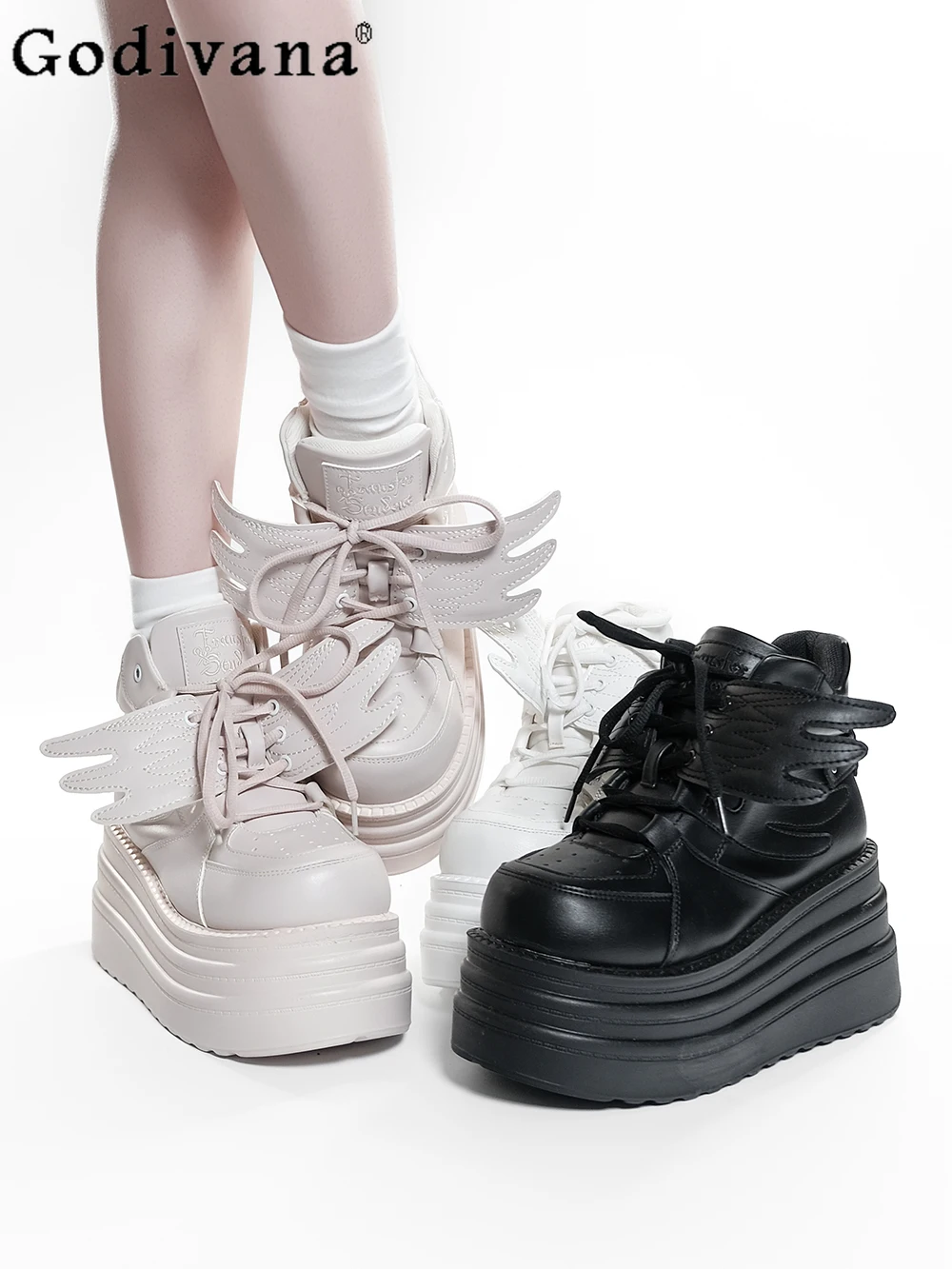 Y2K Subculture Japanese Original Lolita Thick-Soled Platform Shoes Sweet Cool Girl Casual Versatile Daily Commuting Sneakers
Y2K Subculture Japanese Original Lolita Thick-Soled Platform Shoes Sweet Cool Girl Casual Versatile Daily Commuting Sneakers