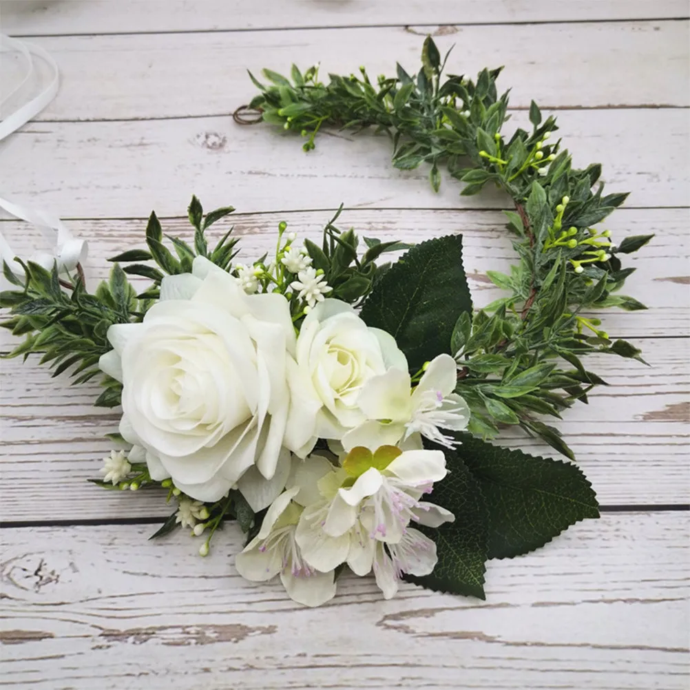 Rose Crown Bridal Hair Accessories Flower Headband Wedding Flower Crown for Women Girls Bohemian Beach Party Rose Headband
Rose Crown Bridal Hair Accessories Flower Headband Wedding Flower Crown for Women Girls Bohemian Beach Party Rose Headband