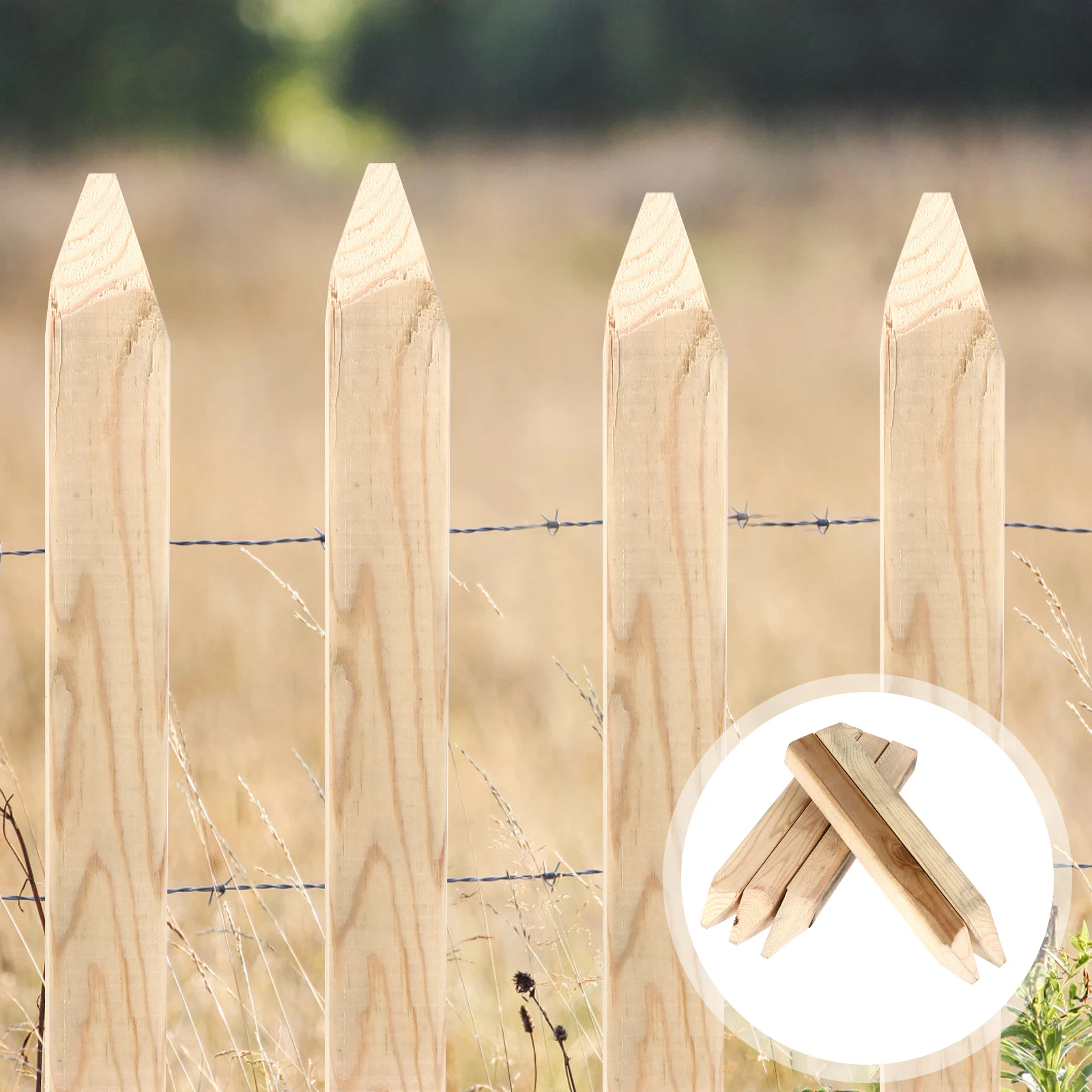 5pcs High-Quality Wooden Garden Fence Posts Multi-Purpose Measurement Stakes Durable Ground Wood Stakes For Yard Decoration
5pcs High-Quality Wooden Garden Fence Posts Multi-Purpose Measurement Stakes Durable Ground Wood Stakes For Yard Decoration