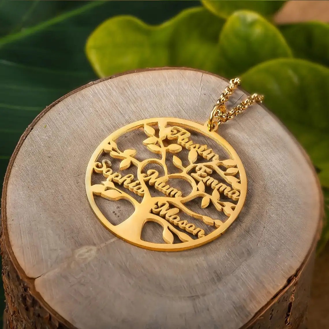 Personalized 1-9 Name Necklace Stainless Steel Tree of Life Necklace Customized Necklaces Gift for Mom Grandma Family Jewelry
Personalized 1-9 Name Necklace Stainless Steel Tree of Life Necklace Customized Necklaces Gift for Mom Grandma Family Jewelry