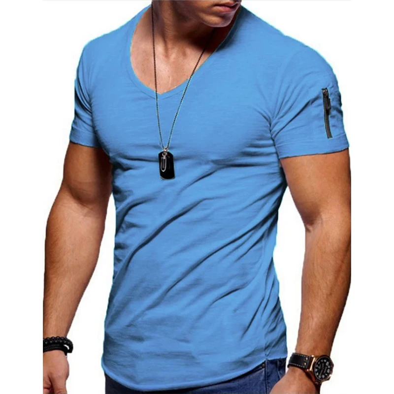 In 2025, men's hot summer breathable short-sleeved shirts with zipper cuffs and fashionable V-neck T-shirts are on sale
In 2025, men's hot summer breathable short-sleeved shirts with zipper cuffs and fashionable V-neck T-shirts are on sale