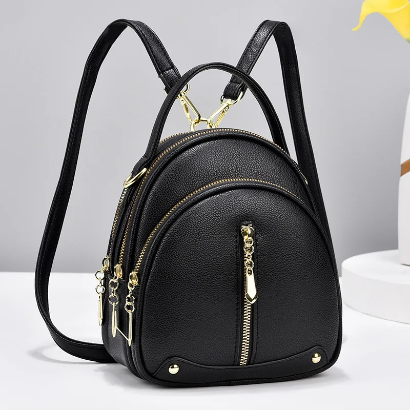 Women's Backpack Fashion Solid Color PU Leather Schoolbags for Girls Outdoor Travel Item Sorage Backpacks Ladies Bags
Women's Backpack Fashion Solid Color PU Leather Schoolbags for Girls Outdoor Travel Item Sorage Backpacks Ladies Bags