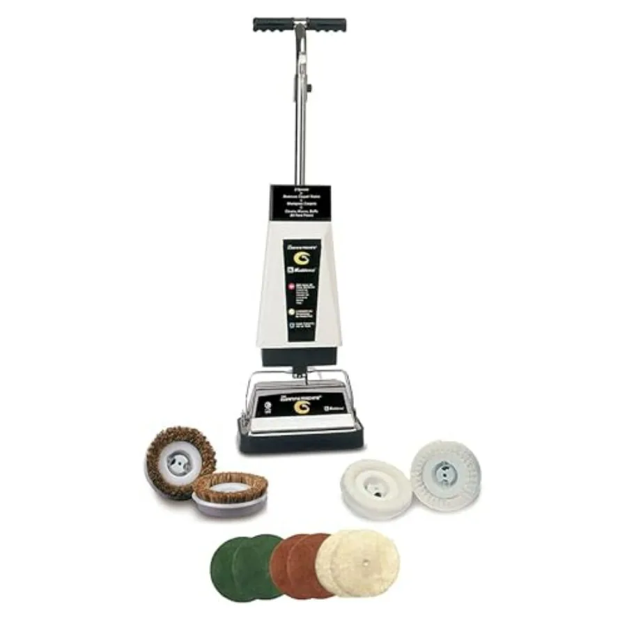Commercial carpet cleaner for scrubbing and polishing, white/black twin-brush electric floor polisher with 12 in head, 144 oz t
Commercial carpet cleaner for scrubbing and polishing, white/black twin-brush electric floor polisher with 12 in head, 144 oz t