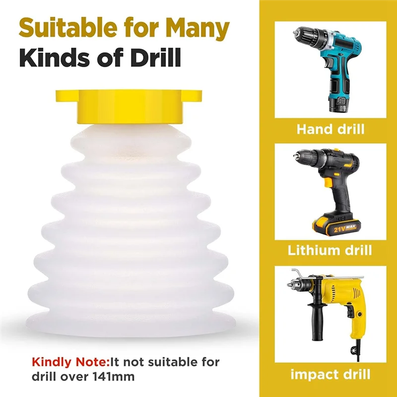 Classy-Electric Drill Dust Cover Drill Bit Dust Collector Expandable Rubber Dust Bowl For Electric Hammer
Classy-Electric Drill Dust Cover Drill Bit Dust Collector Expandable Rubber Dust Bowl For Electric Hammer