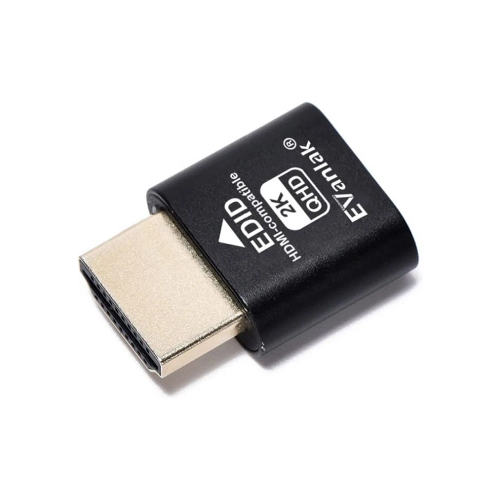 EVanlak HDMI Dummy Plug Headless Ghost Display Emulator Premium Aluminum PC(Fit Headless-1920x1080 New 3RD@60Hz)
EVanlak HDMI Dummy Plug Headless Ghost Display Emulator Premium Aluminum PC(Fit Headless-1920x1080 New 3RD@60Hz)