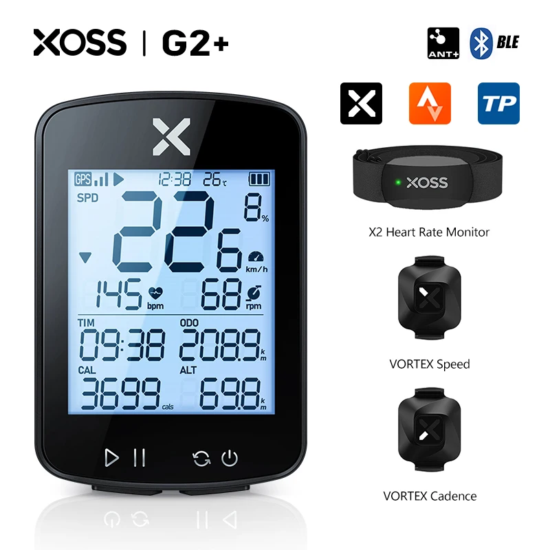 XOSS G2 xoss g2 Power Meter Bike Computer Wireless GPS Cycling Speedometer Road MTB ANT+ Cadence Speed Sensor Heart Rate Monitor
XOSS G2 xoss g2 Power Meter Bike Computer Wireless GPS Cycling Speedometer Road MTB ANT+ Cadence Speed Sensor Heart Rate Monitor