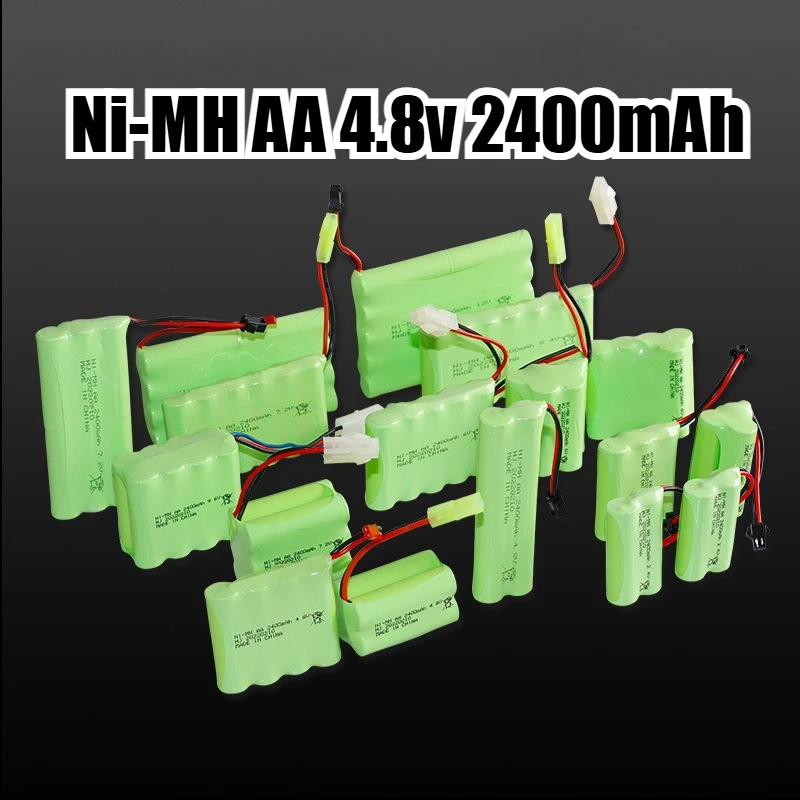 AA 4.8v 2400mAh Rechargeable Ni-MH Battery Pack for Rc Toys Cars Remote Control Car Battery Tanks Robots Boats Guns
AA 4.8v 2400mAh Rechargeable Ni-MH Battery Pack for Rc Toys Cars Remote Control Car Battery Tanks Robots Boats Guns