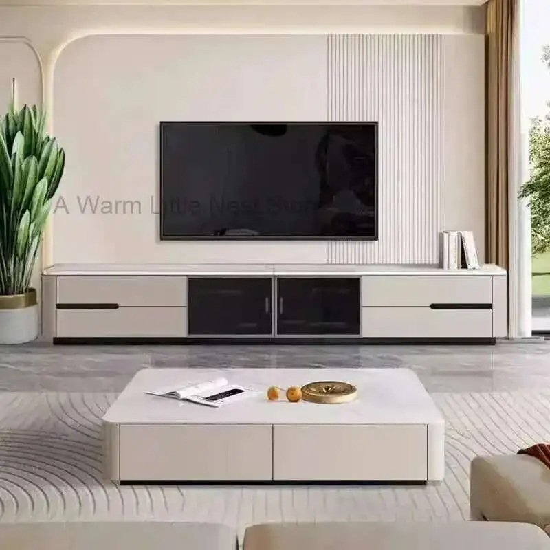 Rock Panel TV Cabinet Coffee Table Combination Modern Simple Living Room Household Multi-size TV Cabinet Combination
Rock Panel TV Cabinet Coffee Table Combination Modern Simple Living Room Household Multi-size TV Cabinet Combination