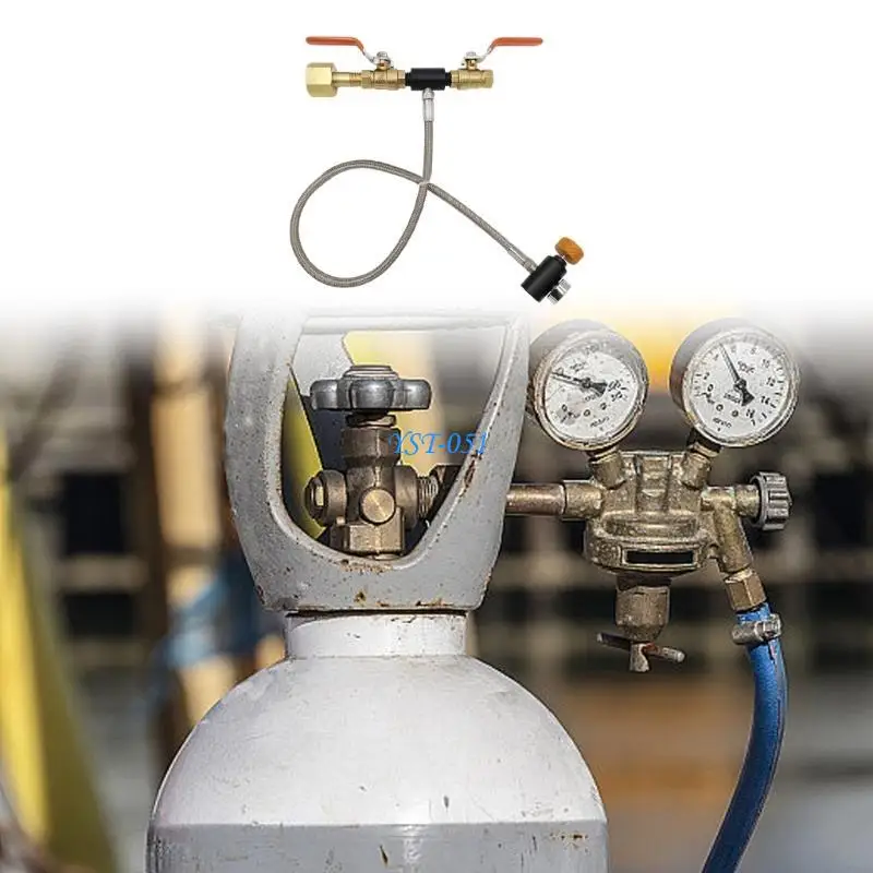 E15A High Efficiency CO2 Tanks Filling Valves with Pressure Gauges & 24inch Metal Hose CO2 Bottle Inflation Valves for CGA320
E15A High Efficiency CO2 Tanks Filling Valves with Pressure Gauges & 24inch Metal Hose CO2 Bottle Inflation Valves for CGA320