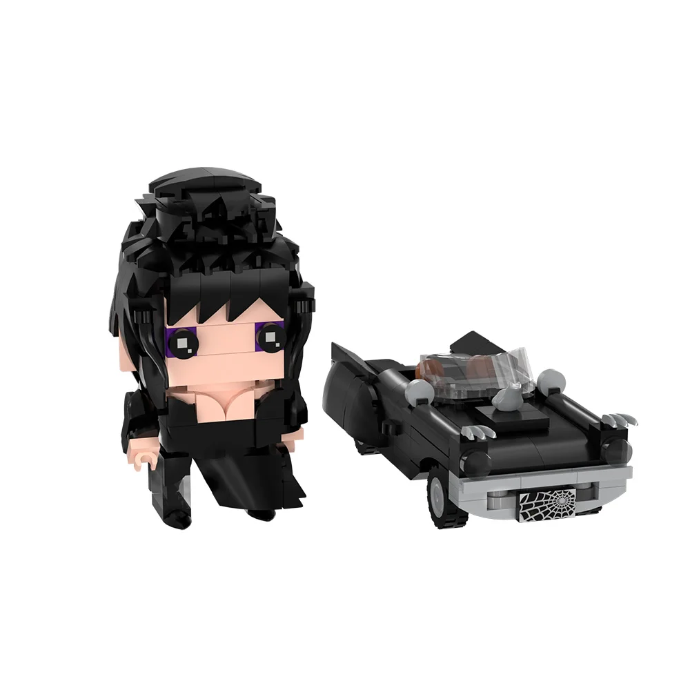 Elvira Mistress of the Dark Building Blocks Kit Horror Movie Hostess Figure with Luxury Black Car Toys Adult Fans Gift
Elvira Mistress of the Dark Building Blocks Kit Horror Movie Hostess Figure with Luxury Black Car Toys Adult Fans Gift