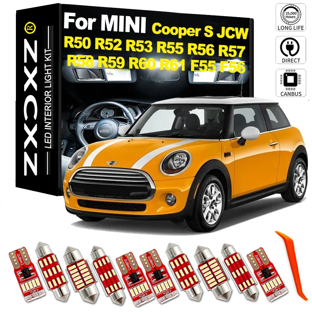 ZXCXZ Комплект светодиодного внутреннего освещения для MINI Clubman Countryman Paceman Cooper S D JCW R50 R52 R53 R55 R56 R57 R58 R59 R60 R61 F55 F56
ZXCXZ Комплект светодиодного внутреннего освещения для MINI Clubman Countryman Paceman Cooper S D JCW R50 R52 R53 R55 R56 R57 R58 R59 R60 R61 F55 F56