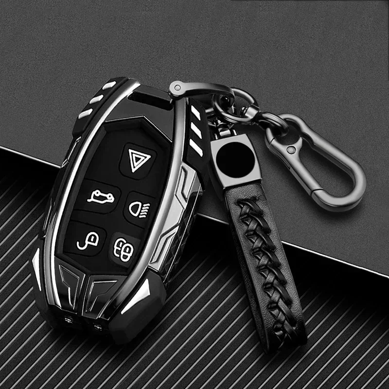 Zinc Alloy + Silicone Key Fob Cover Case for Land Rover Range Rover Sport Discovery 3 4 Elander 2 Evoque Remote Protection Shell
Zinc Alloy + Silicone Key Fob Cover Case for Land Rover Range Rover Sport Discovery 3 4 Elander 2 Evoque Remote Protection Shell