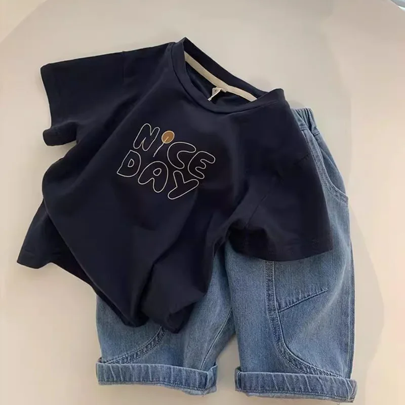 2025 Children's Clothing in Summer Stylish and Fashion Pure Cotton T-shirt Letter Printed Half Sleeved Top Children
2025 Children's Clothing in Summer Stylish and Fashion Pure Cotton T-shirt Letter Printed Half Sleeved Top Children