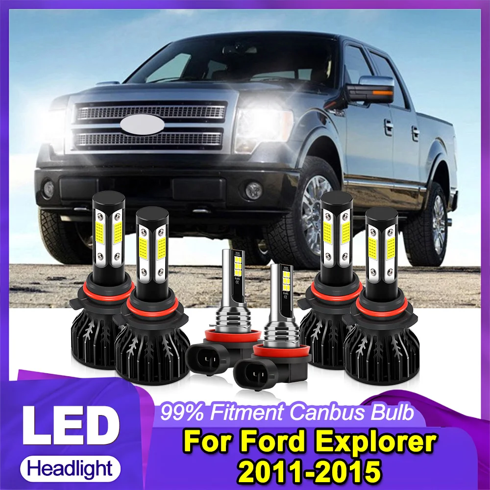 Car LED Headlight 6000K White COB Chips 60000LM High Low Beam Headlamp Fog Light Plug and Play For Ford Explorer 2011-2014 2015
Car LED Headlight 6000K White COB Chips 60000LM High Low Beam Headlamp Fog Light Plug and Play For Ford Explorer 2011-2014 2015