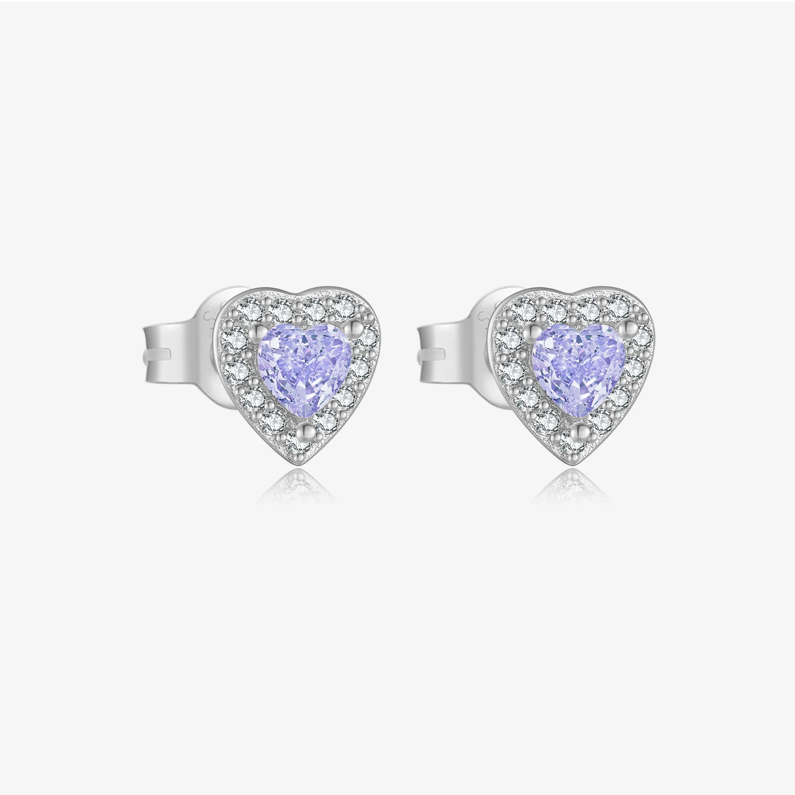 VEWANT 925 Sterling Silver Heart Shape Light Purple Circle Clear Zircon Stud Earrings 2024 Women Fine Cute Girls Gifts Jewelry
VEWANT 925 Sterling Silver Heart Shape Light Purple Circle Clear Zircon Stud Earrings 2024 Women Fine Cute Girls Gifts Jewelry