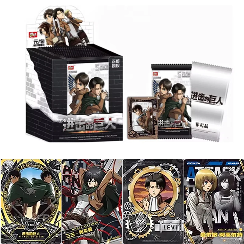Genuine Attack on Titan Collectible Cards Freedom Arc Anime Allen's Corps Immortal Epic Final Battle Peripheral Cards Gift Toy
Genuine Attack on Titan Collectible Cards Freedom Arc Anime Allen's Corps Immortal Epic Final Battle Peripheral Cards Gift Toy