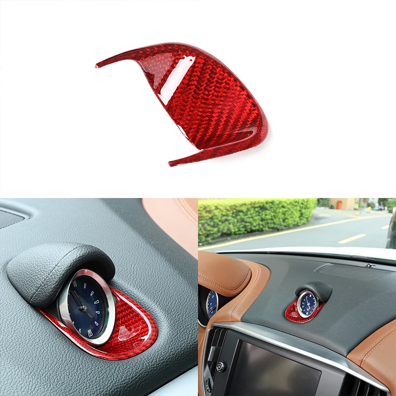 Car Dashboard Clock Base Cover Sticker Trim Real Carbon Fiber For Maserati Ghibli M157 2014-2021 Car Interior Accessories
Car Dashboard Clock Base Cover Sticker Trim Real Carbon Fiber For Maserati Ghibli M157 2014-2021 Car Interior Accessories