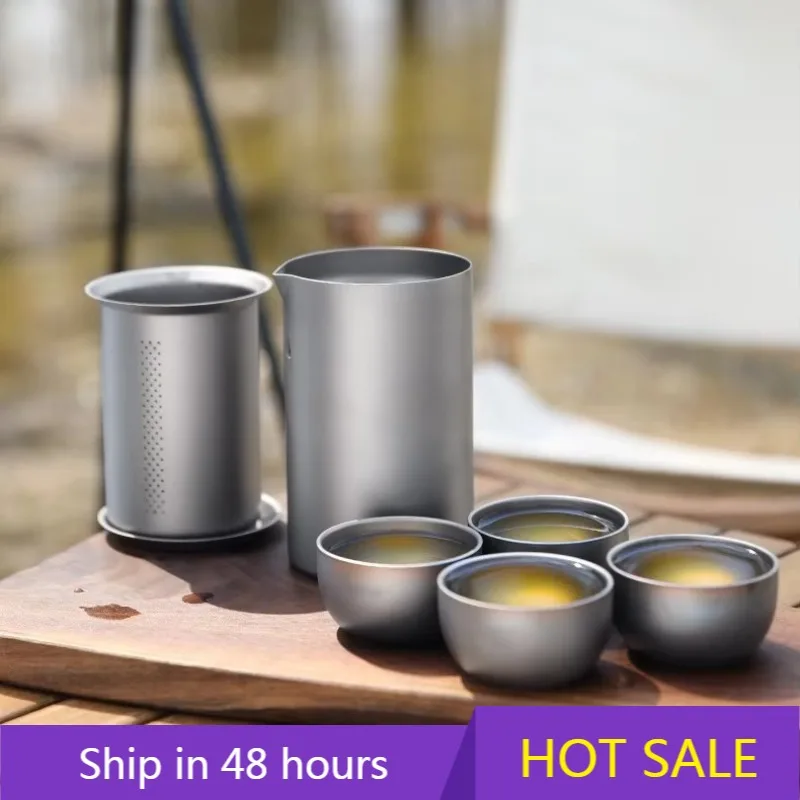 Portable Outdoor Titanium Cookware Pure Titanium Travel Tea Cup for Adventure & Camping Tea Sets
Portable Outdoor Titanium Cookware Pure Titanium Travel Tea Cup for Adventure & Camping Tea Sets