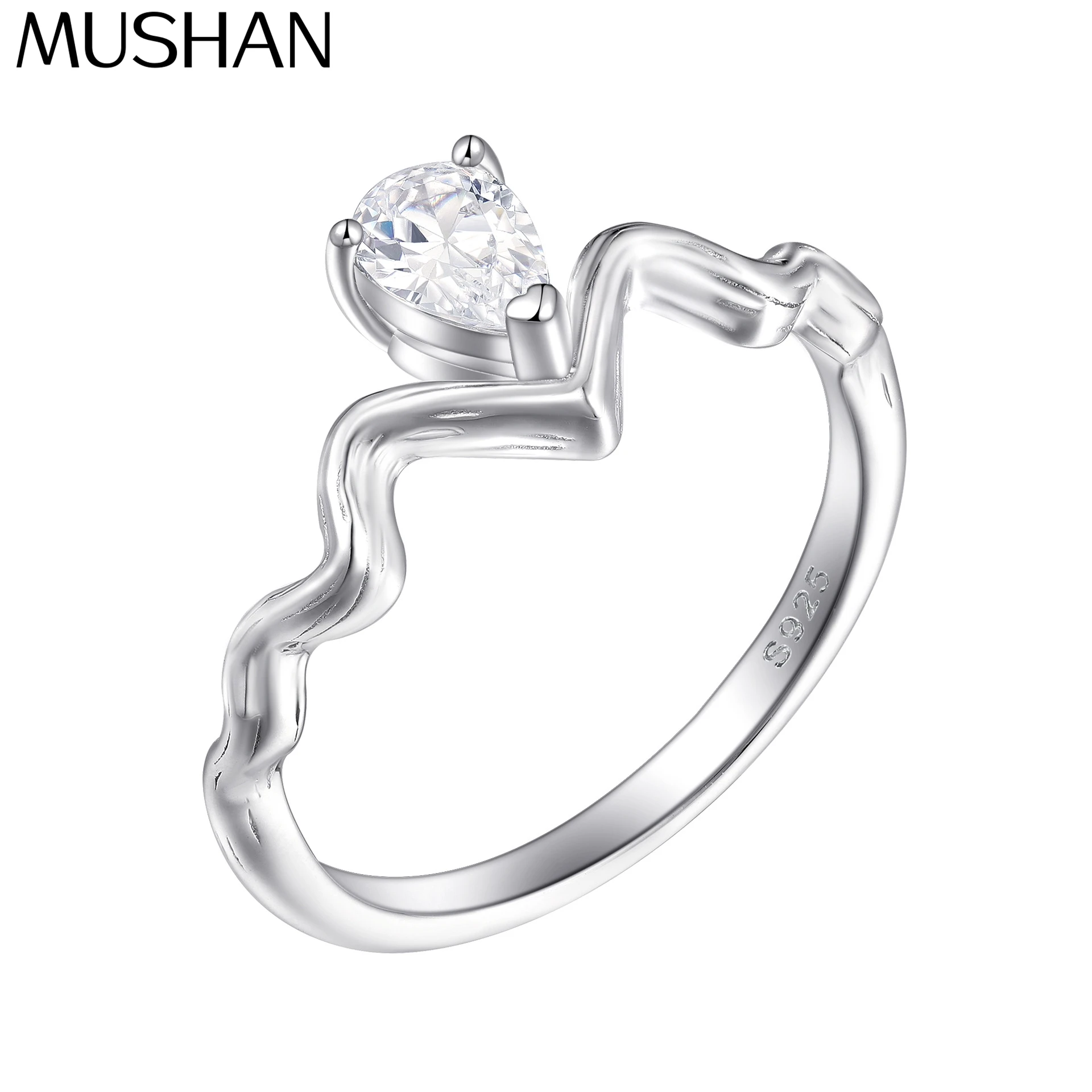 MuShan Brand Jewelry 925 Sterling Silver Ring Cubic Zirconia 5A Heart Romantic for Her 18K Rose Gold Plated Fine Jewelry Rings
MuShan Brand Jewelry 925 Sterling Silver Ring Cubic Zirconia 5A Heart Romantic for Her 18K Rose Gold Plated Fine Jewelry Rings