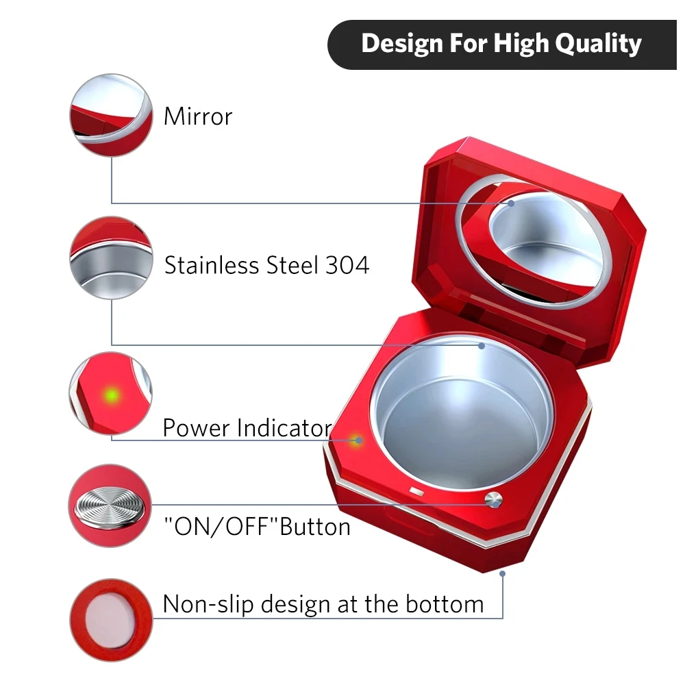 Ultrasonic cleaning machine for gold and silver jewelry, portable cleaning box for watches and contact lenses, mini ultrasonic
Ultrasonic cleaning machine for gold and silver jewelry, portable cleaning box for watches and contact lenses, mini ultrasonic