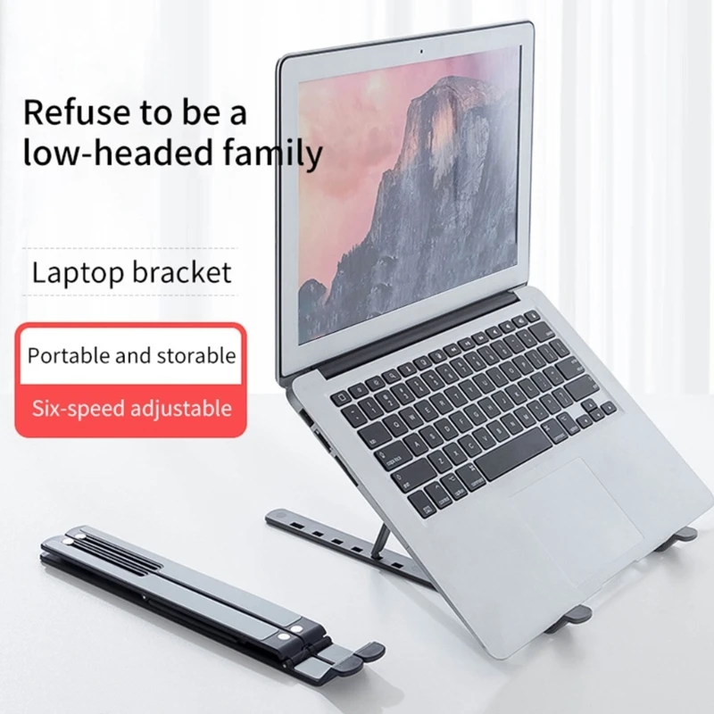 Aluminum Alloy Laptop Holder Stand Adjustable Foldable Portable for Notebook Computer Bracket Lifting Cooling Holder Non-slip
Aluminum Alloy Laptop Holder Stand Adjustable Foldable Portable for Notebook Computer Bracket Lifting Cooling Holder Non-slip
