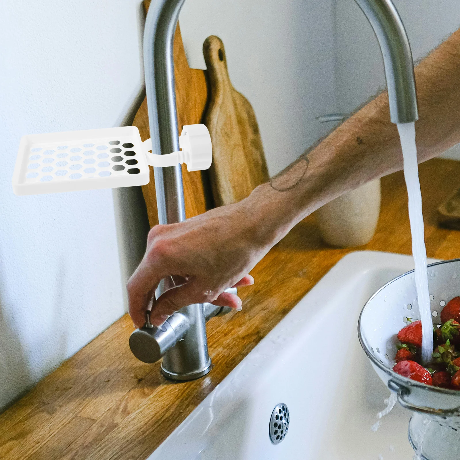 Faucet Rack Soap Holder Kitchen Sink Sponge Dishcloth Organizer Multipurpose Sink Drain Basket Bathroom Cleaning Accessories 
Faucet Rack Soap Holder Kitchen Sink Sponge Dishcloth Organizer Multipurpose Sink Drain Basket Bathroom Cleaning Accessories