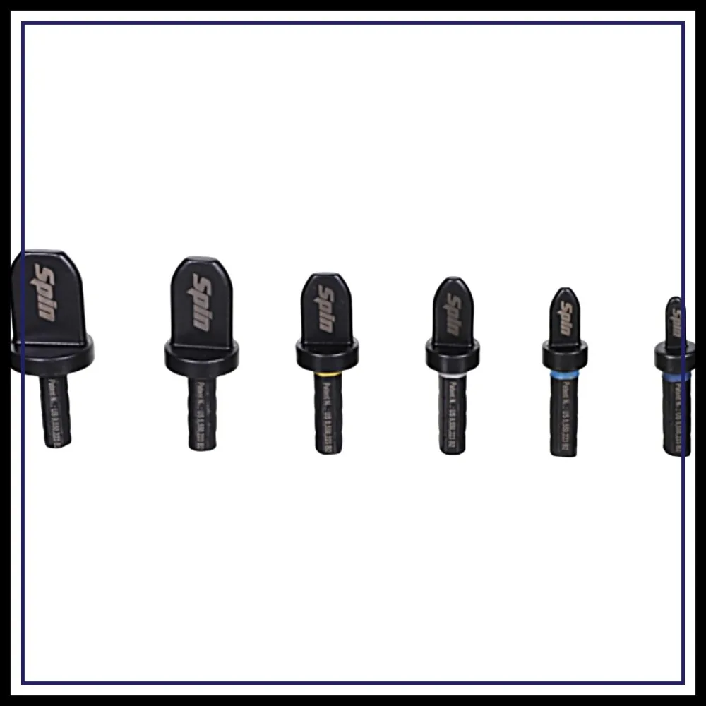SPIN S6000 6-Piece Drill Bit Swaging Tool Set 1/4, 3/8, 1/2, 5/8, 3/4, 7/8-Inch
SPIN S6000 6-Piece Drill Bit Swaging Tool Set 1/4, 3/8, 1/2, 5/8, 3/4, 7/8-Inch