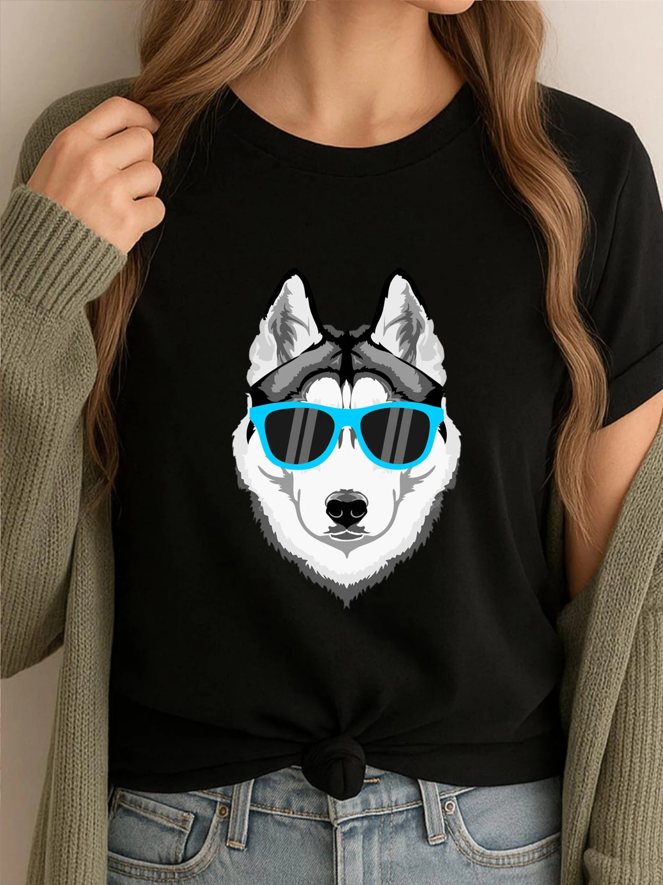 Футболка с собакой сибирского хаски, мужская корейская модная футболка высокого качества, крутая модная футболка с рисунком Camiseta, повседневный стиль
Футболка с собакой сибирского хаски, мужская корейская модная футболка высокого качества, крутая модная футболка с рисунком Camiseta, повседневный стиль