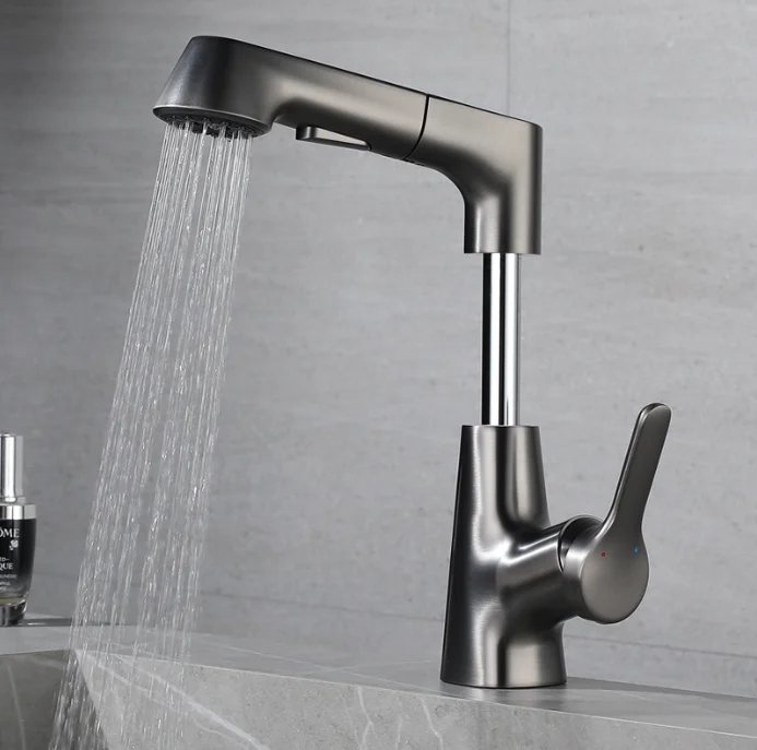 Pull - out Lift Faucet Seven - inch Hot and Cold Dual - Use Basin Faucet Bathroom Sink Pull - Out Faucet
Pull - out Lift Faucet Seven - inch Hot and Cold Dual - Use Basin Faucet Bathroom Sink Pull - Out Faucet
