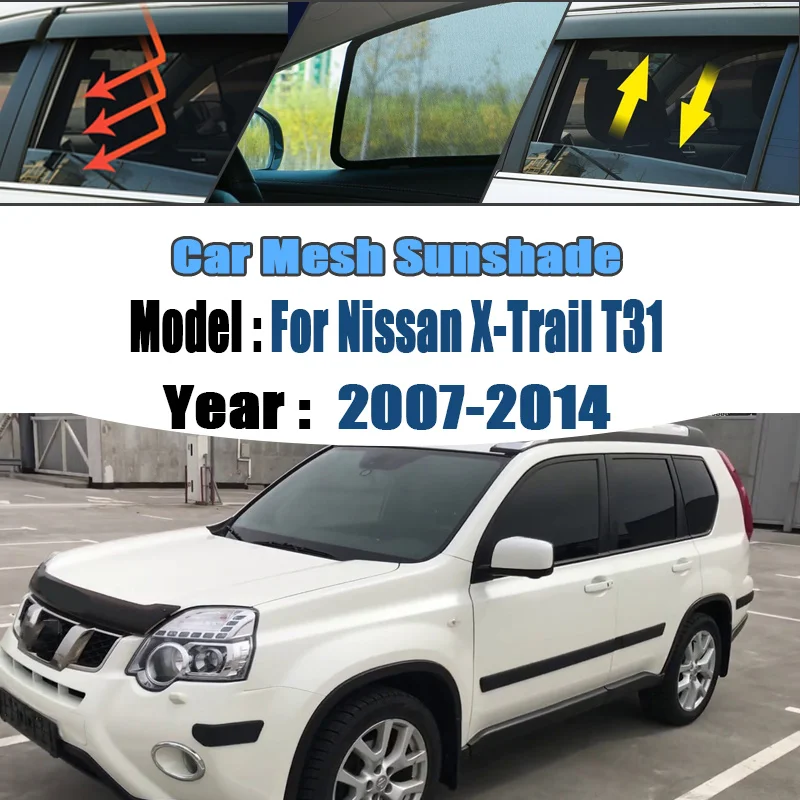 For Nissan X-Trail T31 X Trail 2007-2014 Car Mesh Shades Auto Accessories Window Sunshades Sunscreen Sun Visors Privacy Curtains
For Nissan X-Trail T31 X Trail 2007-2014 Car Mesh Shades Auto Accessories Window Sunshades Sunscreen Sun Visors Privacy Curtains