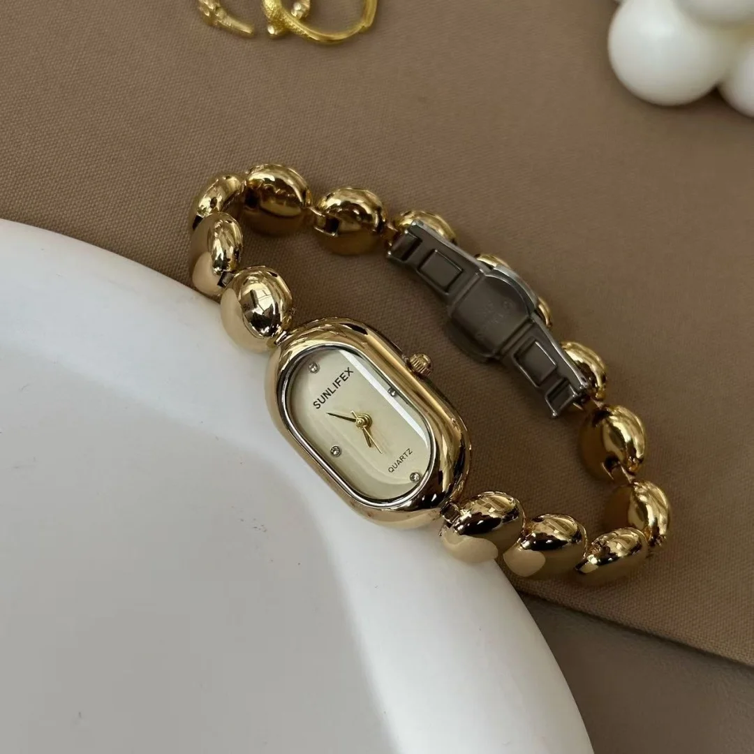 SUNLIFEX женские кварцевые часы Reloj винтажные часы с овальным циферблатом женские золотые часы из нержавеющей стали с ремешком Orologio для девочек роскошные наручные часы
SUNLIFEX женские кварцевые часы Reloj винтажные часы с овальным циферблатом женские золотые часы из нержавеющей стали с ремешком Orologio для девочек роскошные наручные часы