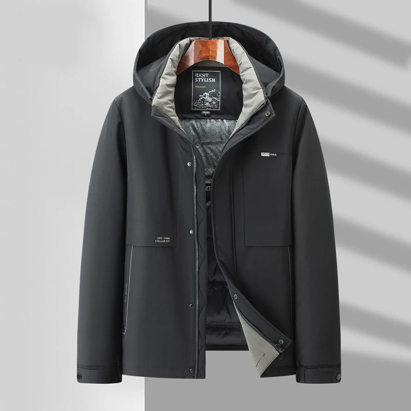 Down Jacket Men's 2023 Winter Middle-aged New Detachable Hat Hooded Jacket Casual
Down Jacket Men's 2023 Winter Middle-aged New Detachable Hat Hooded Jacket Casual