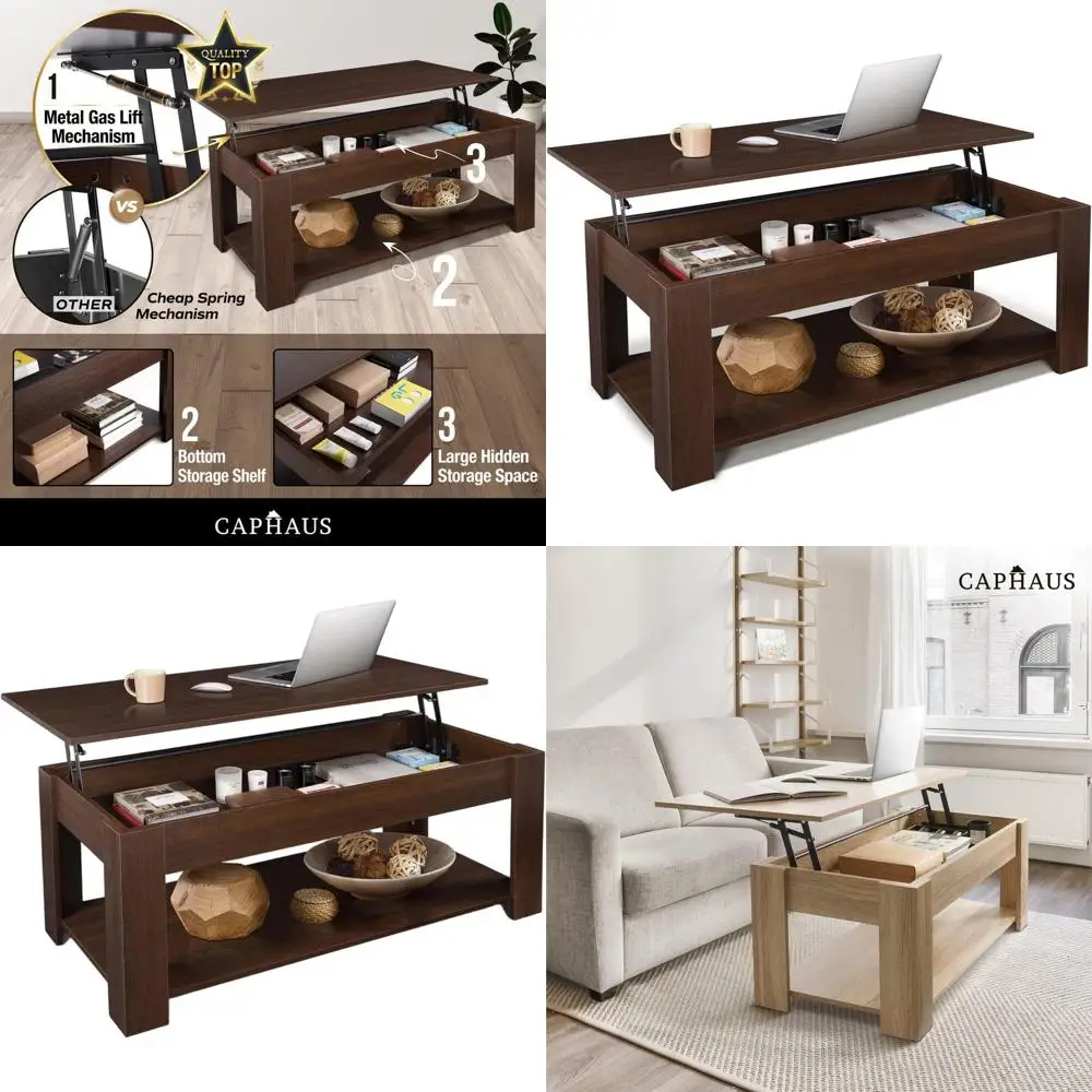 47-Inch Contemporary Coffee Table with Storage for Living Room
47-Inch Contemporary Coffee Table with Storage for Living Room