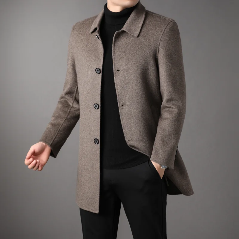 Top Grade Men Wool & Blends Long Single Breasted Coat 2022 New Autumn Winter Men Business Casual Classic Wool Brand Jacket
Top Grade Men Wool & Blends Long Single Breasted Coat 2022 New Autumn Winter Men Business Casual Classic Wool Brand Jacket