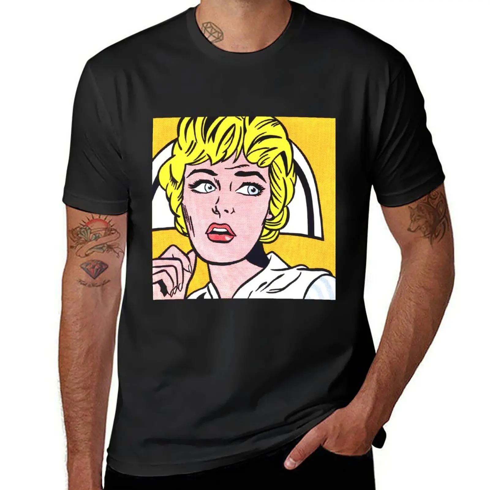 Vibrant Retro Pop Art Print, Comic Book Style Vintage Pop Art Decor, Bold Patterns and Bright Colors T-Shirt
Vibrant Retro Pop Art Print, Comic Book Style Vintage Pop Art Decor, Bold Patterns and Bright Colors T-Shirt