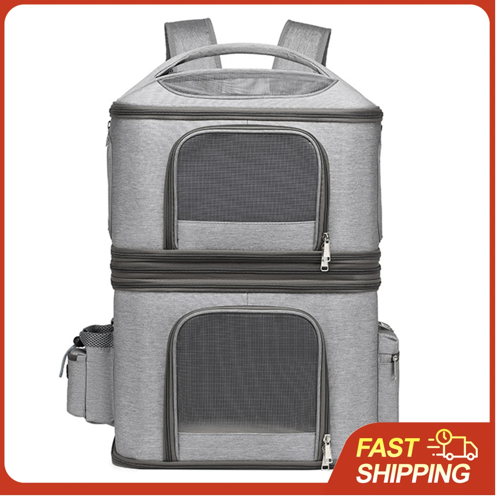 Double Layer Pet Backpack Oxford Cloth Portable Large Capacity Carrier Bag Can Accommodate Two Cat Outdoor Travel Cat Bag
Double Layer Pet Backpack Oxford Cloth Portable Large Capacity Carrier Bag Can Accommodate Two Cat Outdoor Travel Cat Bag