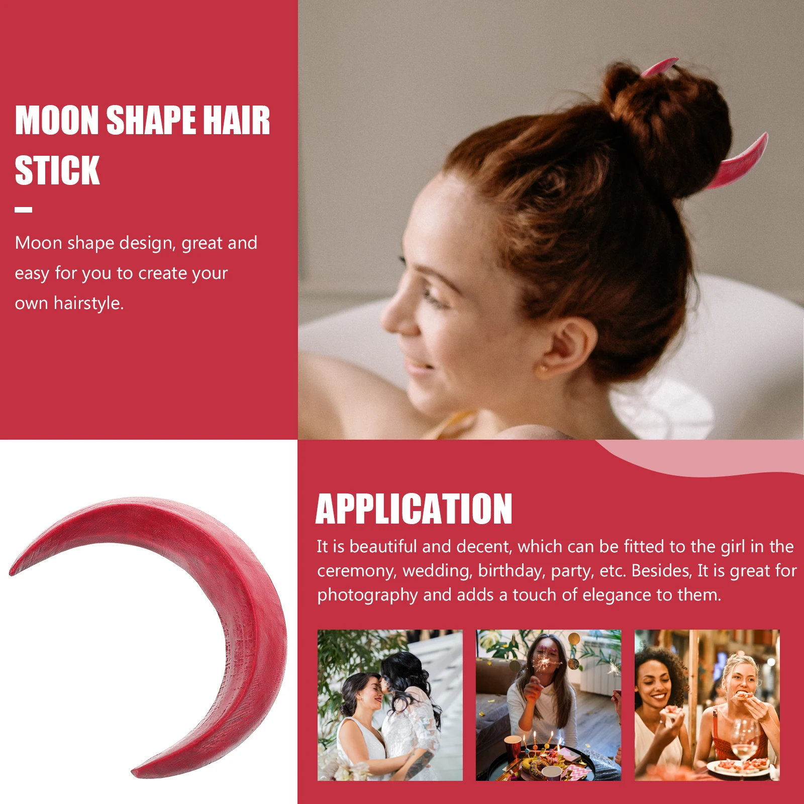 Moon Shape Unique Accessory Wooden Hairpin For Party Chinese Women Stick Style Hair Accessories Hair Decor Decor
Moon Shape Unique Accessory Wooden Hairpin For Party Chinese Women Stick Style Hair Accessories Hair Decor Decor