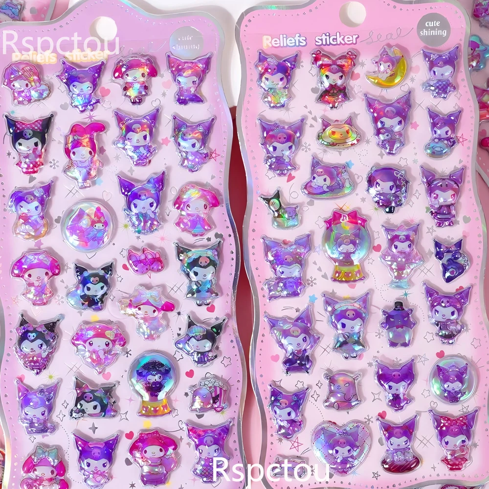 3pcs Kawaii Cartoon Sanrio Kuromi My Melody Relief Stickers Cute Creative Laser 3D Puffy Decals Fridge Laptop Phone Sticker Toy
3pcs Kawaii Cartoon Sanrio Kuromi My Melody Relief Stickers Cute Creative Laser 3D Puffy Decals Fridge Laptop Phone Sticker Toy