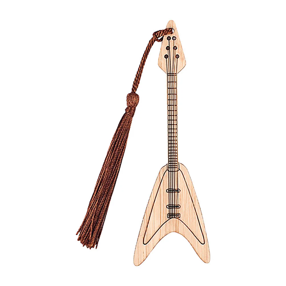 Guitar Shape Bamboo Bookmark Creative Page-Marker for Book Reading Tool Student Gift Decoration Reader Essential
Guitar Shape Bamboo Bookmark Creative Page-Marker for Book Reading Tool Student Gift Decoration Reader Essential