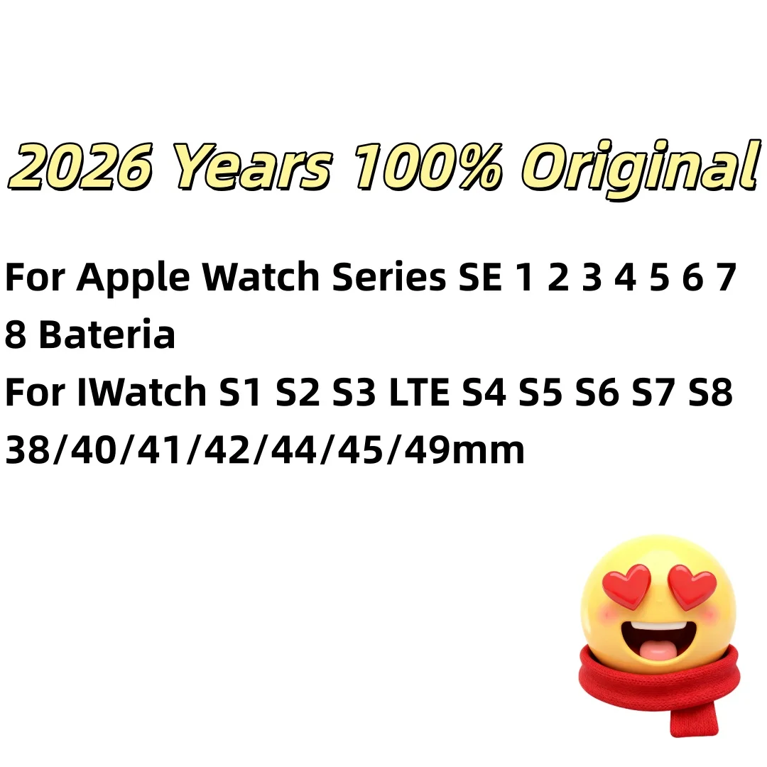 100% new Battery For Apple Watch Series SE 1 2 3 4 5 6 7 8 Bateria For IWatch S1 S2 S3 LTE S4 S5 S6 S7 S8 38/40/41/42/44/45/49mm
100% new Battery For Apple Watch Series SE 1 2 3 4 5 6 7 8 Bateria For IWatch S1 S2 S3 LTE S4 S5 S6 S7 S8 38/40/41/42/44/45/49mm