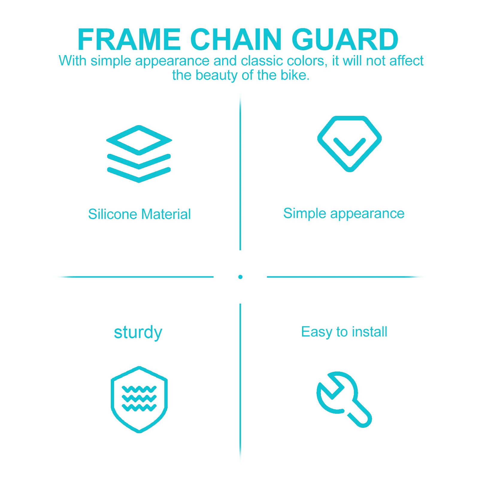 Bicycle Chain Accessories Cycling Riding Bike Protective Pad Silica Gel Durable Bike Protector Reusable 
Bicycle Chain Accessories Cycling Riding Bike Protective Pad Silica Gel Durable Bike Protector Reusable