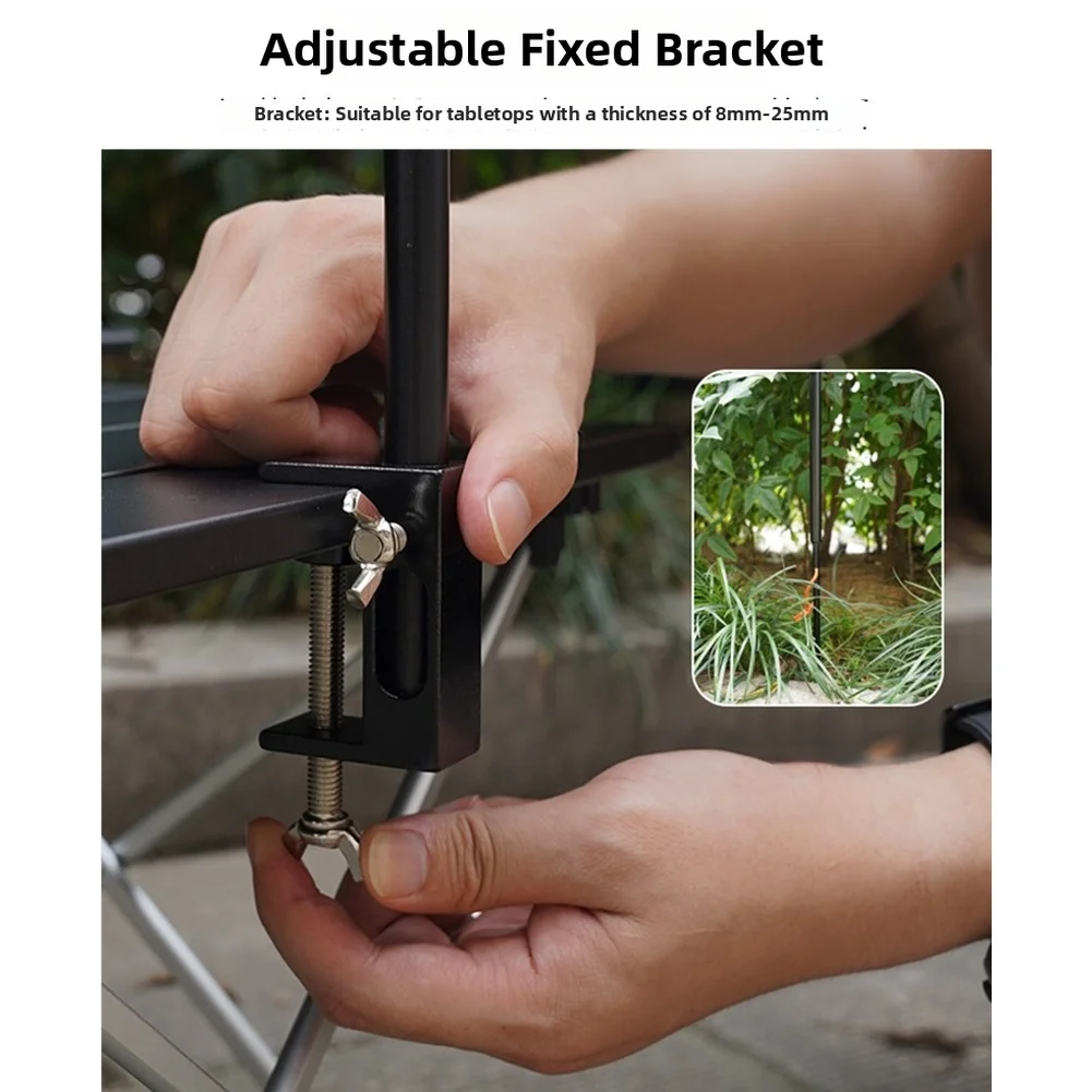 Aluminum Light Stand for Outdoor Activities Adjustable Pole with Stainless Steel Hook and Compatible with 8mm 25mm Tables
Aluminum Light Stand for Outdoor Activities Adjustable Pole with Stainless Steel Hook and Compatible with 8mm 25mm Tables