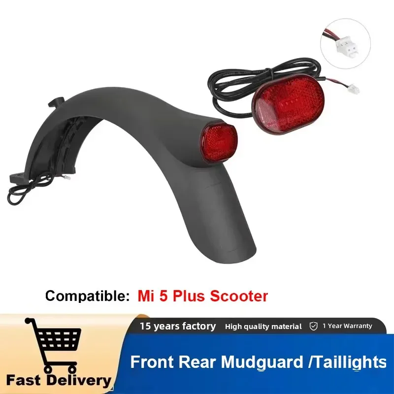 Front Rear Mudguard with TailLight For Mi 5 Plus Scooter Splash Fender Durable LED Brake Warning Lights Replacement Parts
Front Rear Mudguard with TailLight For Mi 5 Plus Scooter Splash Fender Durable LED Brake Warning Lights Replacement Parts