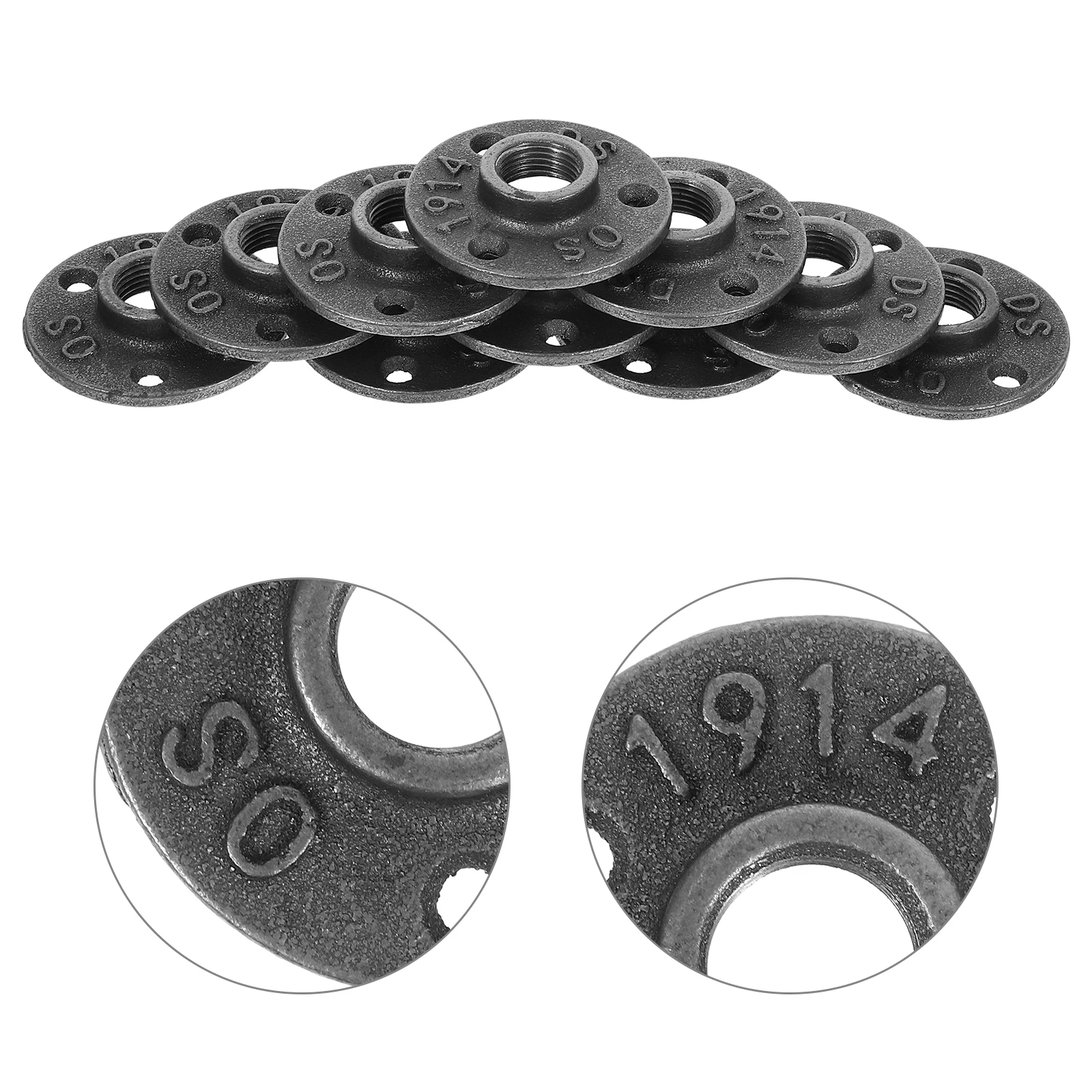 10pcs Flange Base Threaded Floor Fittings Industrial Wall Mounted Iron Pipe Furniture Shelving Curtain Rails Frames Hangers
10pcs Flange Base Threaded Floor Fittings Industrial Wall Mounted Iron Pipe Furniture Shelving Curtain Rails Frames Hangers