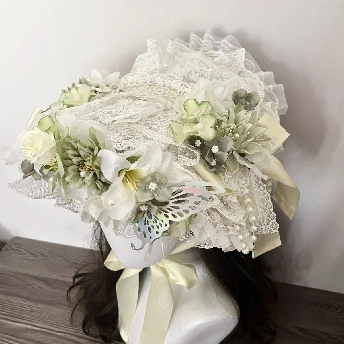 Оригинальная кружевная шляпка-принцесса Han-Yang Eclectic Green Pastoral Lolita BNT
Оригинальная кружевная шляпка-принцесса Han-Yang Eclectic Green Pastoral Lolita BNT