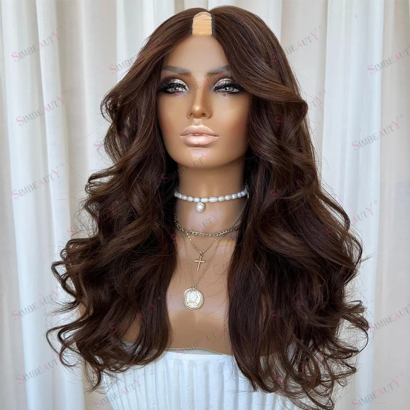 Indian Virgin Human Hair Chestnut Brown Loose Wave 1x4 U Shaped Wigs for Black Women Adjustable Glueless Natural V Part Wigs
Indian Virgin Human Hair Chestnut Brown Loose Wave 1x4 U Shaped Wigs for Black Women Adjustable Glueless Natural V Part Wigs