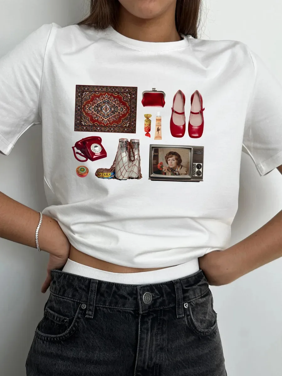 Women's New 2026 Summer Casual T-Shirts Minimalist Fun Design Niche Loose Versatile 100% Cotton Printed Short-Sleeve Trendy Tee
Women's New 2026 Summer Casual T-Shirts Minimalist Fun Design Niche Loose Versatile 100% Cotton Printed Short-Sleeve Trendy Tee