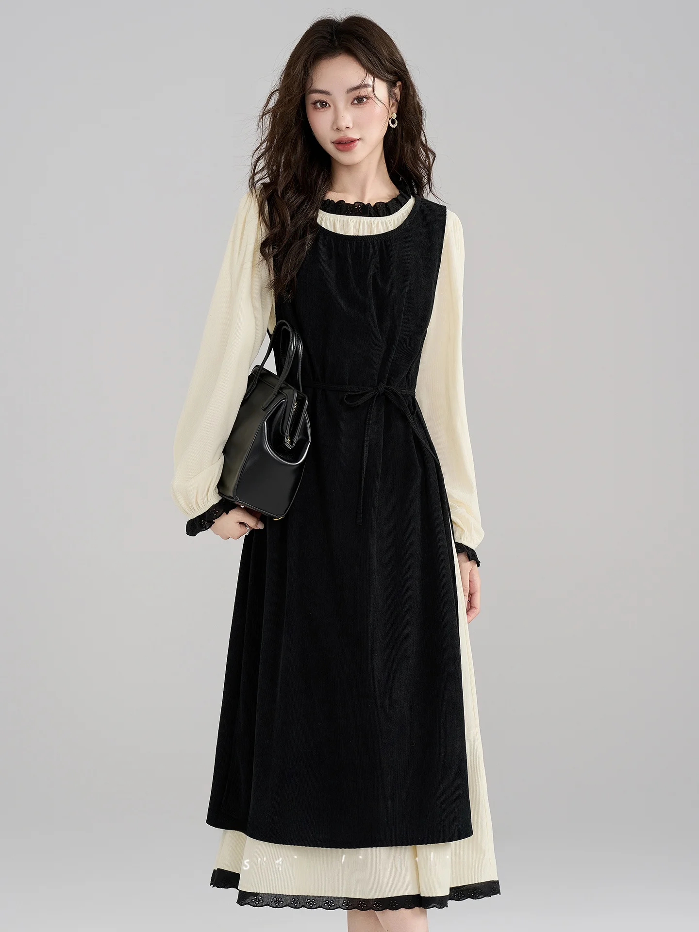 Новая осенне-зимняя женская юбка в стиле ретро с цветовыми блоками и длинными рукавами, французский стиль, А-силуэт, с завышенной талией
Новая осенне-зимняя женская юбка в стиле ретро с цветовыми блоками и длинными рукавами, французский стиль, А-силуэт, с завышенной талией