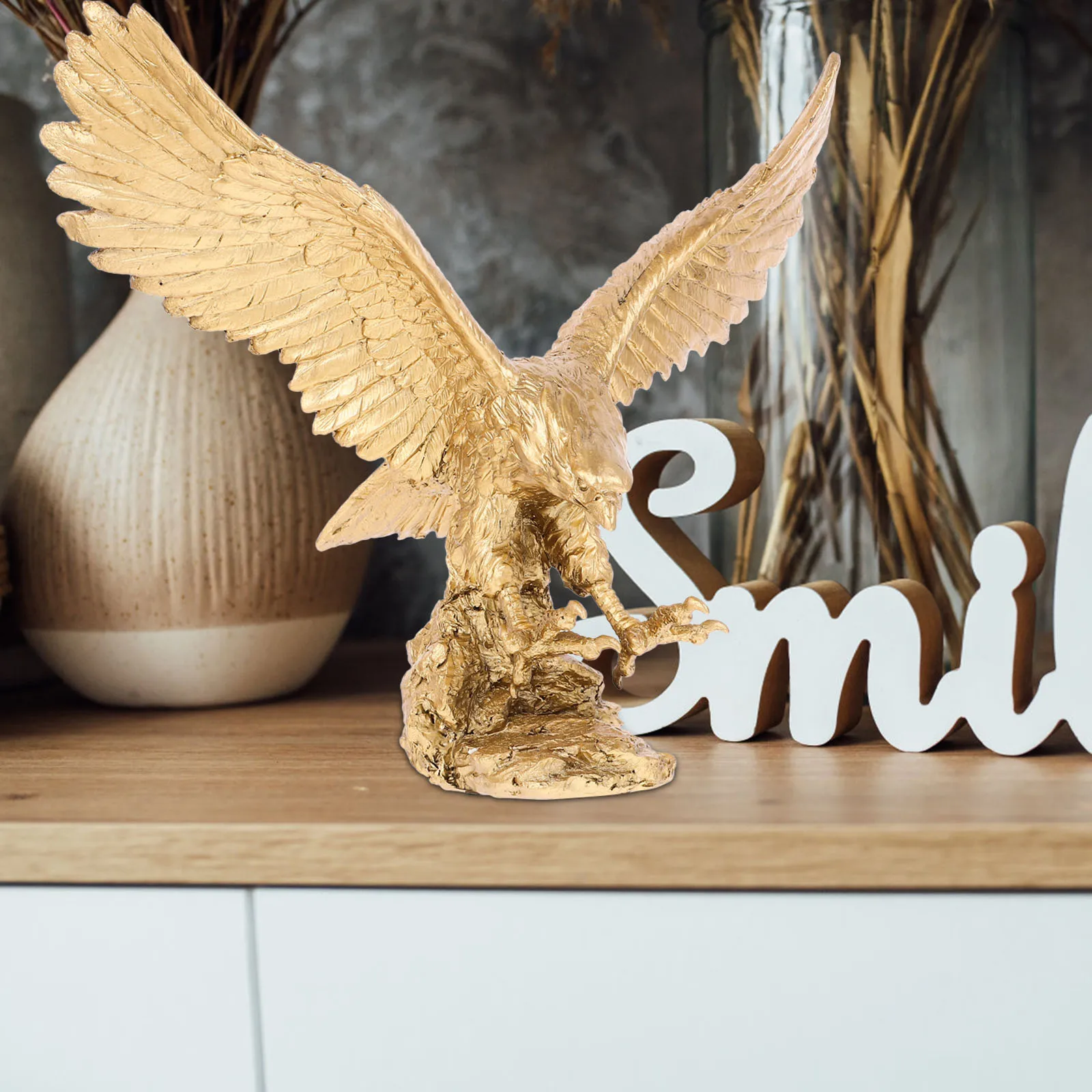 Resin Eagle Figurine Statue Desktop Decoration Office Home Animal nament Exquisite Craftsmanship Symbol Strength Courage Large
Resin Eagle Figurine Statue Desktop Decoration Office Home Animal nament Exquisite Craftsmanship Symbol Strength Courage Large