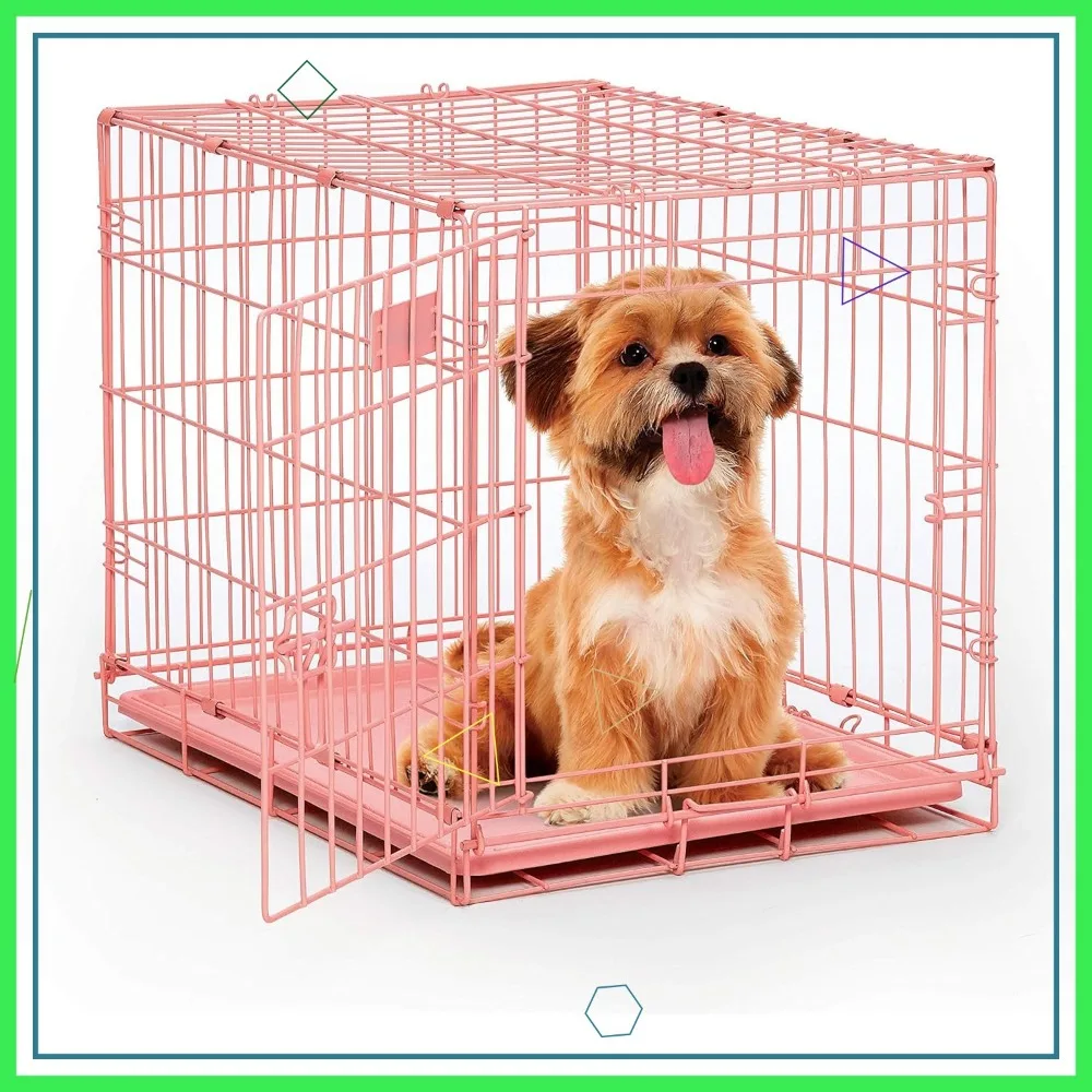 24-дюймовый розовый складной ящик для собак с герметичной кастрюлей, улучшенная безопасность для маленьких собак
24-дюймовый розовый складной ящик для собак с герметичной кастрюлей, улучшенная безопасность для маленьких собак